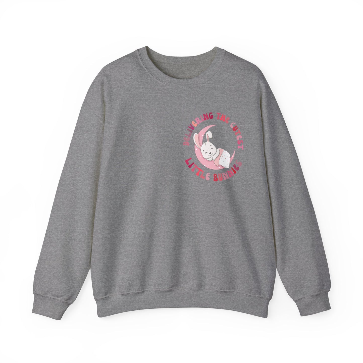 Delivering the Cutest Little Bunnies Sweatshirt, Labor and Delivery Easter Sweatshirt, L&D Shirt Catching Babies L and D Sweatshirt, S1552