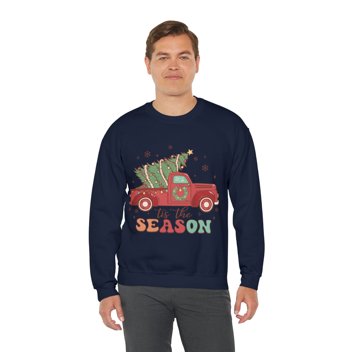 Christmas Tis The Season Sweatshirt, Merry Christmas Shirt, Christmas Tree Sweater, Christmas Tree shirt, Christmas Cake Sweatshirt, S889