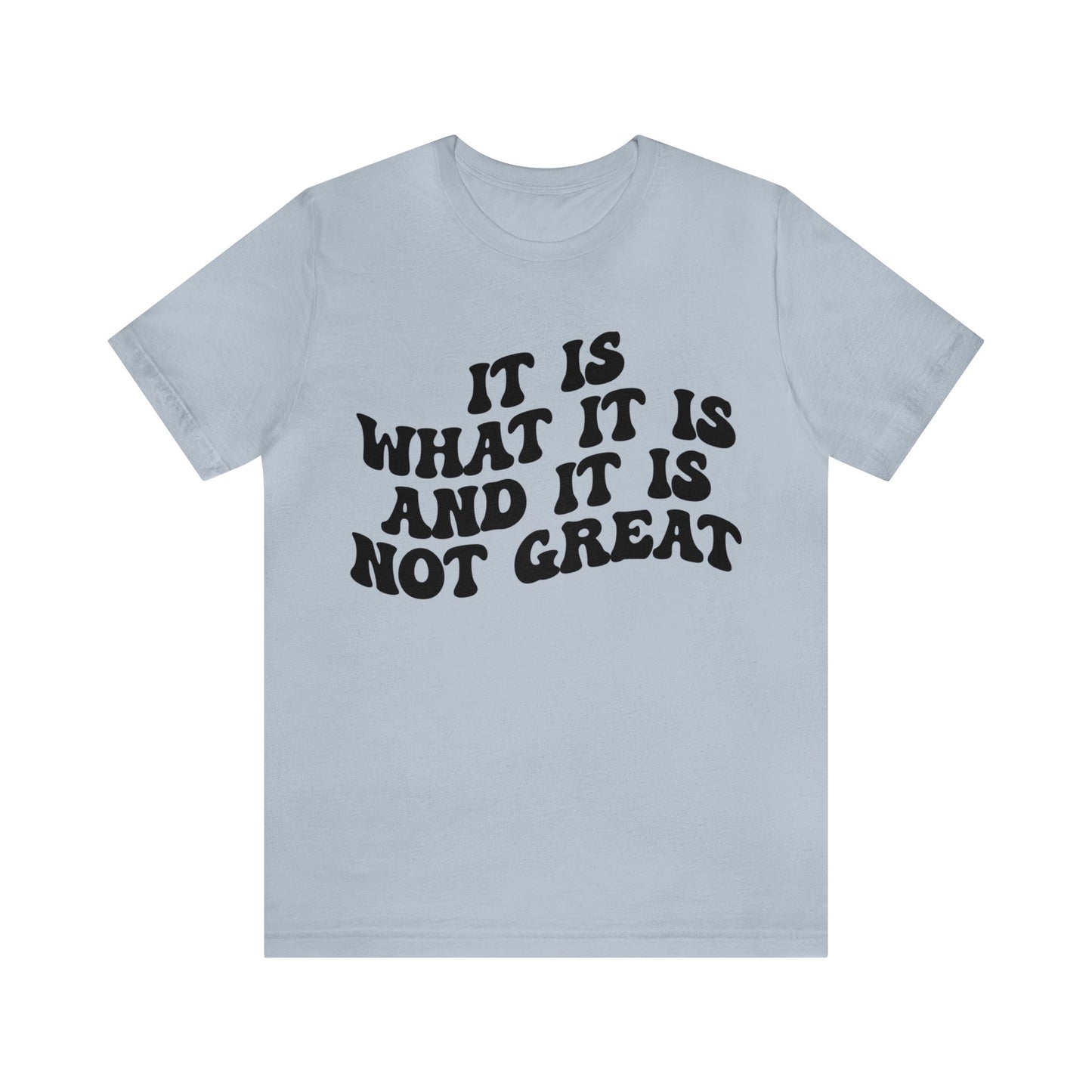 It Is What It Is And It Is Not Great Shirt, Funny Quote Shirt, Funny Meme Shirt, Funny Mood Shirt, Shirt for Women, Gift for Women, T1514