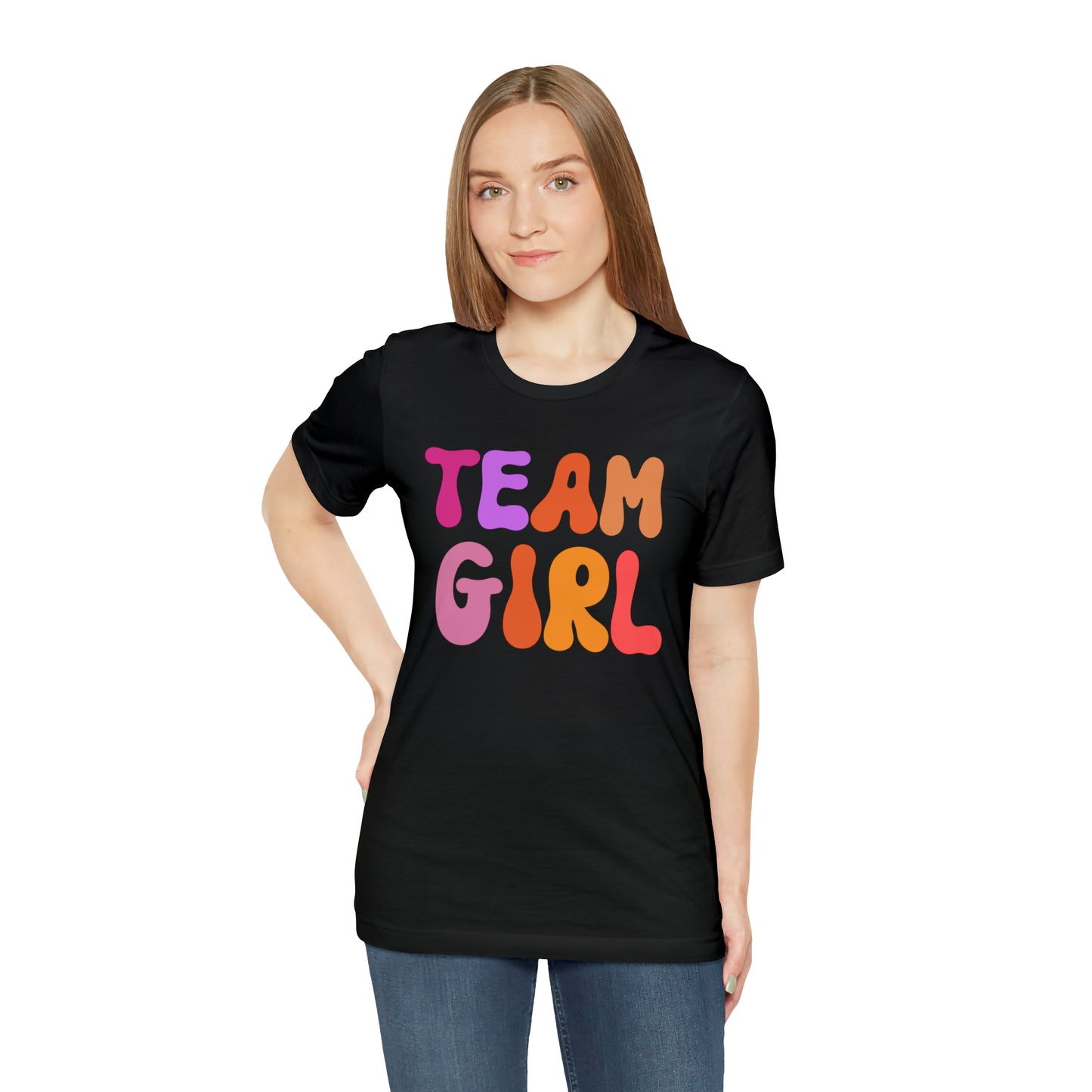 Team Girl Shirt for Gender Reveal, Cute Baby Announcement Shirt for Gender Reveal, Gender Announcement Gift for Her, T446