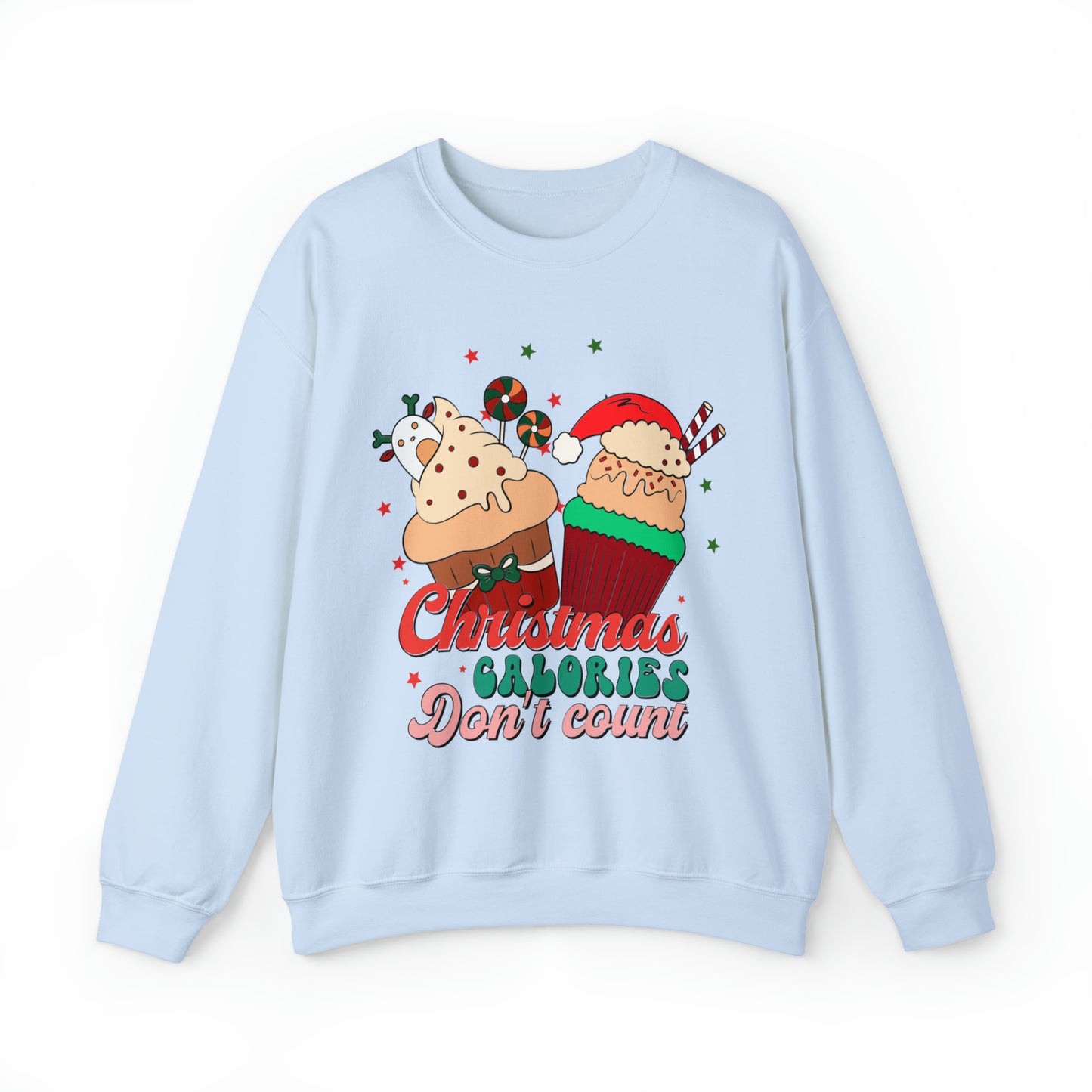 Christmas Calories Don't Count Sweatshirt, Funny Christmas Sweatshirt, Christmas Gift, Xmas calories Sweatshirt, Christmas calories, SW871