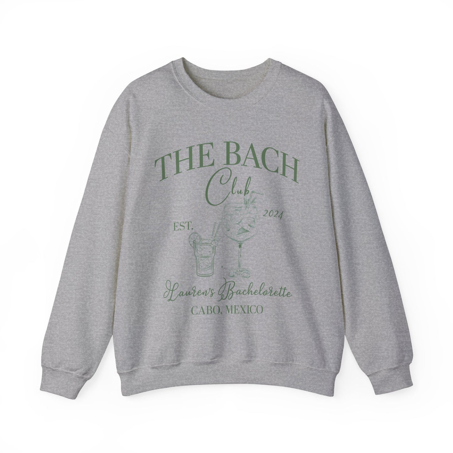 Custom The Bach Club Sweatshirt, Custom Location Bachelorette Sweatshirt, Personalized Bride Sweatshirt, Sweatshirt for Bridal Party, S1495