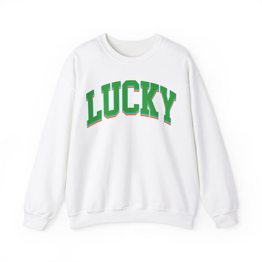 St Patrick's Day Lucky Sweatshirt, Women's St Patty's Sweatshirt, Shamrock Sweatshirt, St Patrick's Day Tee Cute St Pattys Sweatshirt, S1484