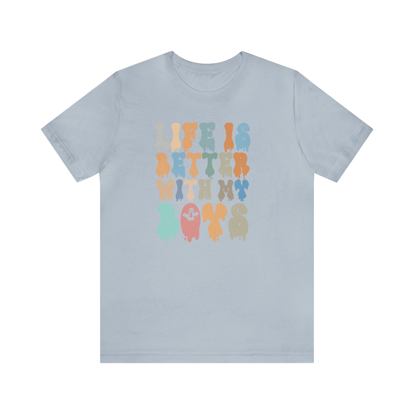 Cute Boy Mom Shirt for Birthday Gift for Mom, Life is better with my boys Shirt for Halloween Gift, T309