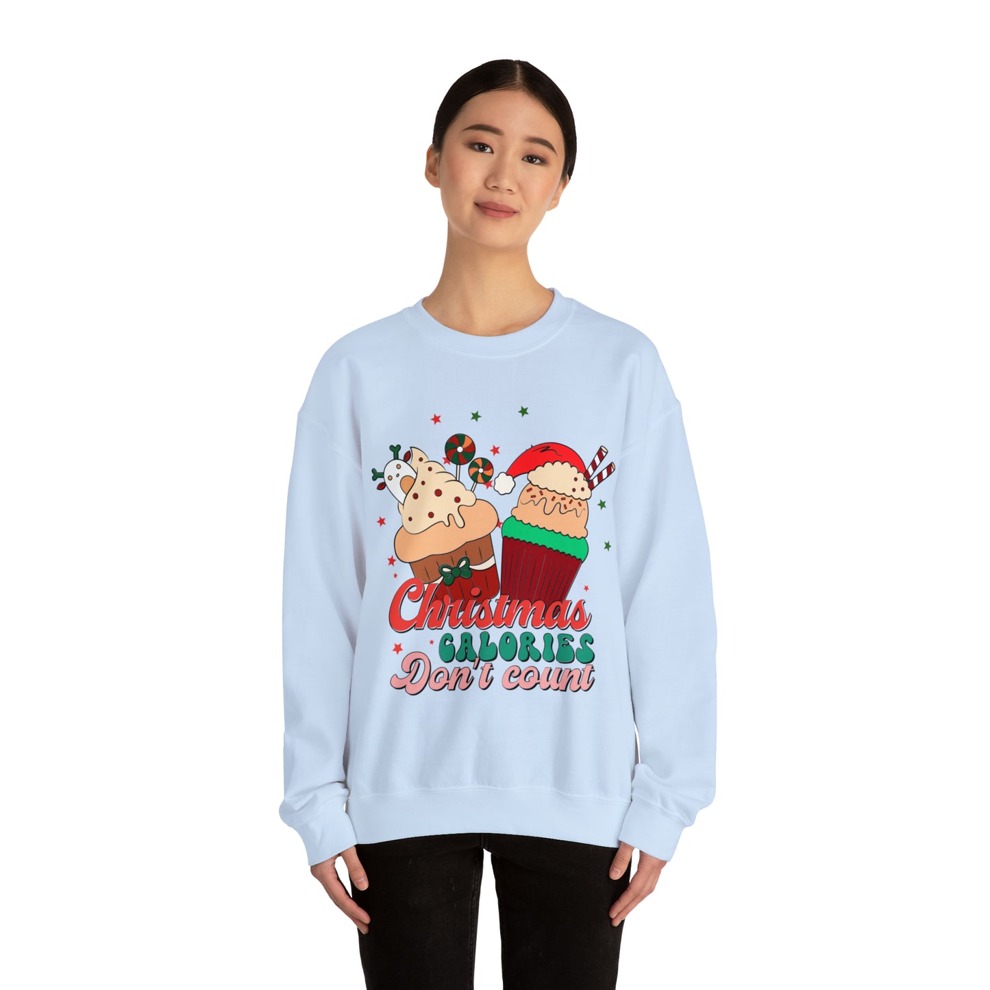 Christmas Calories Don't Count Sweatshirt, Funny Christmas Sweatshirt, Christmas Gift, Xmas calories Sweatshirt, Christmas calories, SW871