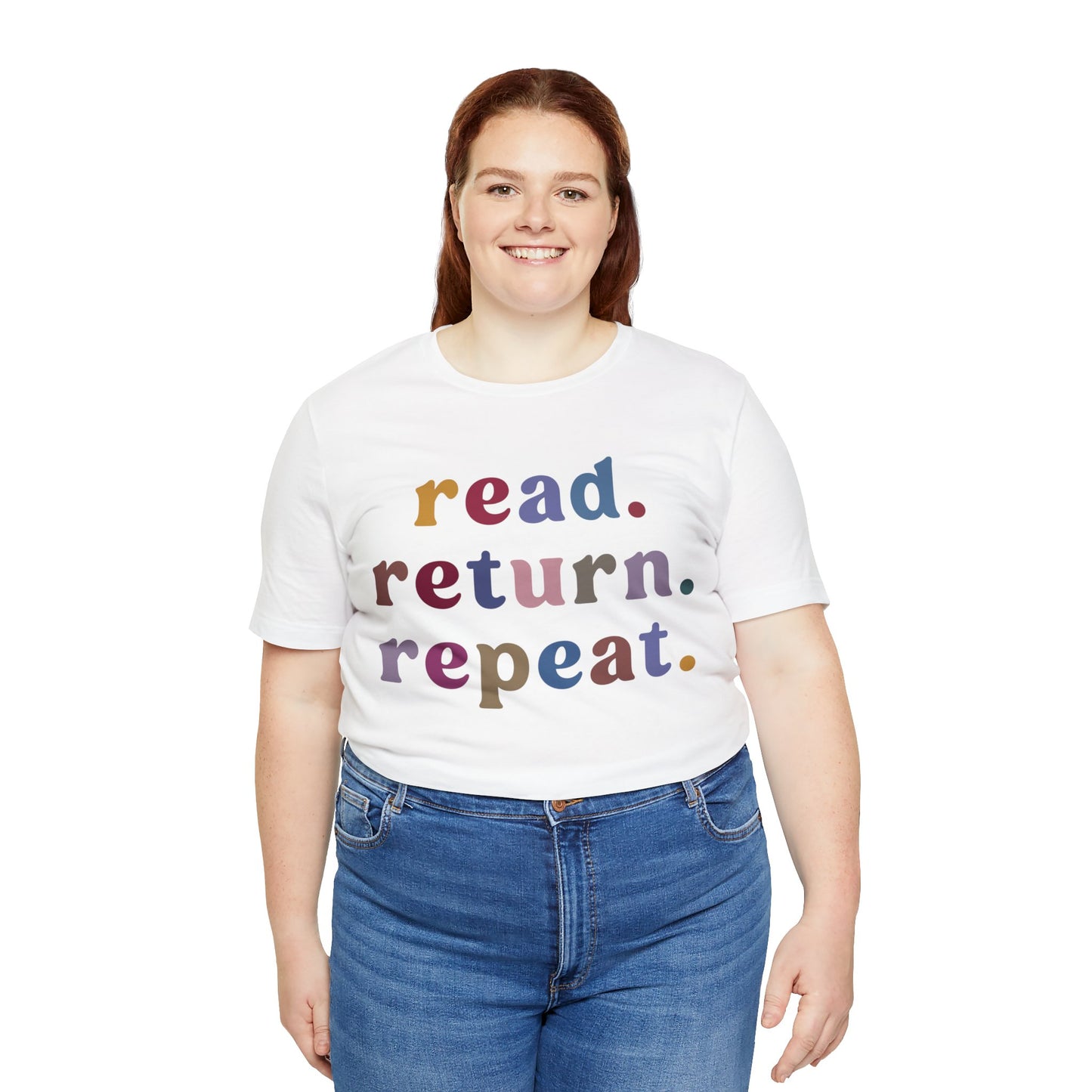 Read Return Repeat Shirt, Shirt for Bibliophile, Book Lovers Club Shirt, Book Nerd Shirt, Bookworm Gift, Librarian Shirt, T1189