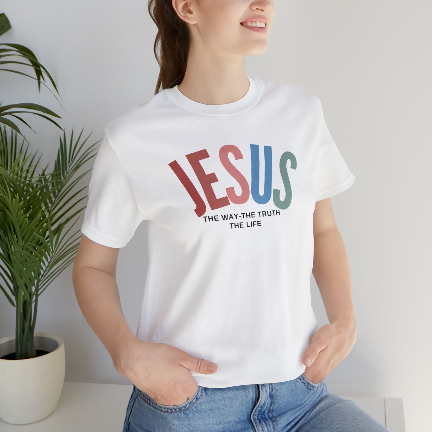 Jesus Tee for Christian Apparel, Jesus The Way The Truth The Life Shirt, Retro Christian Tshirt, T354