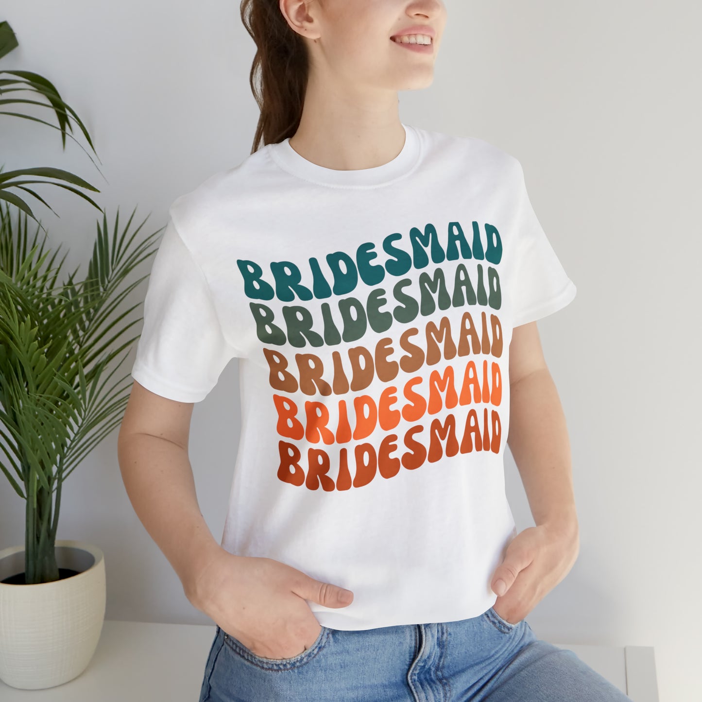 Retro Bridesmaid TShirt, Bridesmaid Shirt for Women, T290