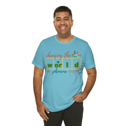 Changing the World One Phoneme at a Time, Science of Reading Shirt, Orthographic Mapping, I Teach Kids to Read Shirt, T241