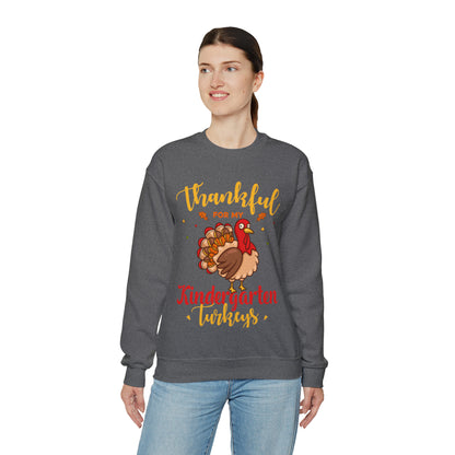 Thankful For My Kindergarten Turkey Sweatshirt, Thanksgiving Dinner Sweatshirt, Family Thanksgiving Shirt, Thanksgiving Turkey Shirt, S860