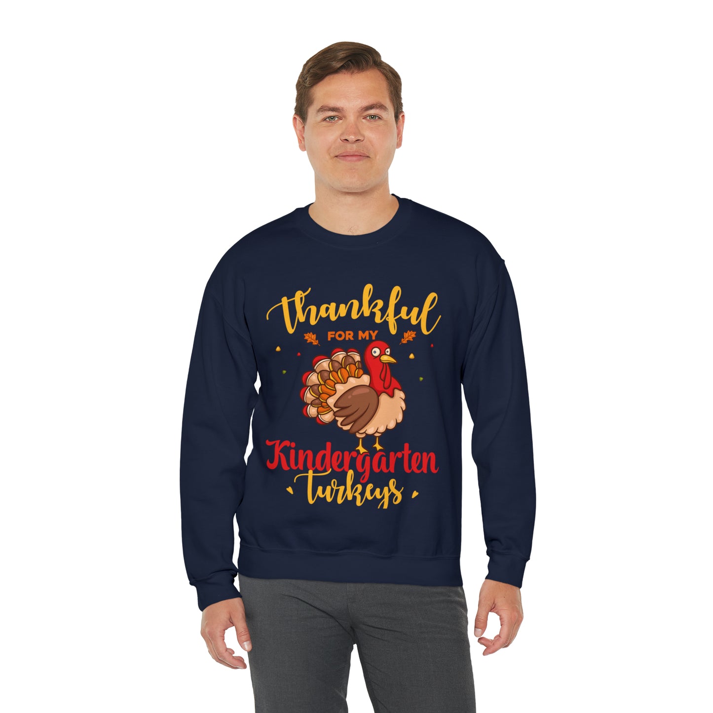 Thankful For My Kindergarten Turkey Sweatshirt, Thanksgiving Dinner Sweatshirt, Family Thanksgiving Shirt, Thanksgiving Turkey Shirt, S860