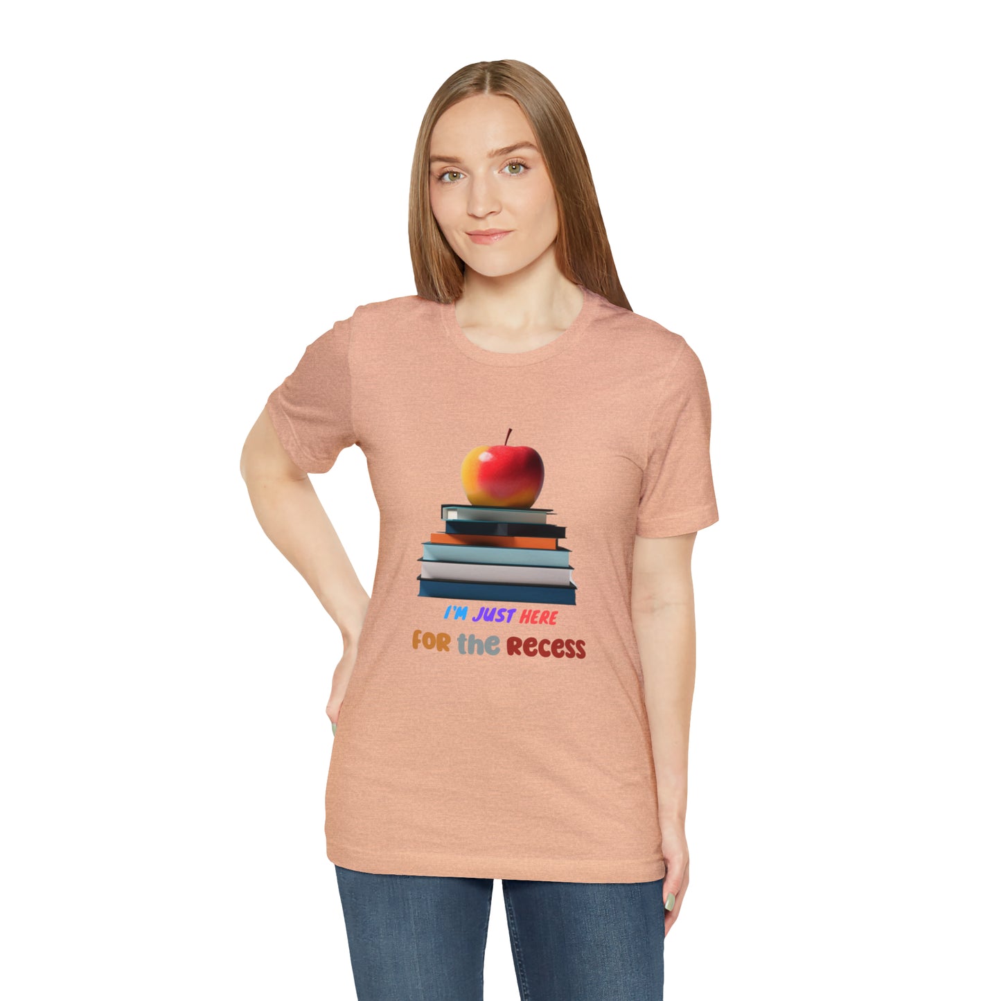 Back to school shirt funny for student, I am just here for the recess, T151