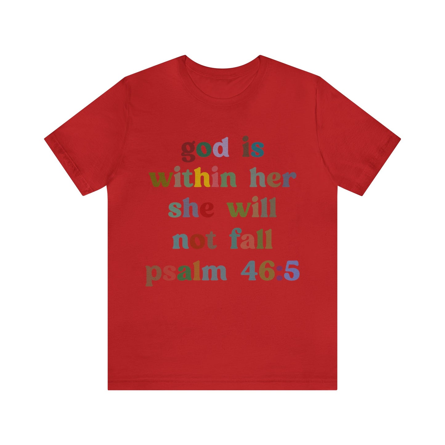 God Is Within Her She Will Not Fall Shirt, Godly Woman Shirt, Religious Women Shirt, Christian Shirt for Mom, Jesus Lover Shirt, T1236