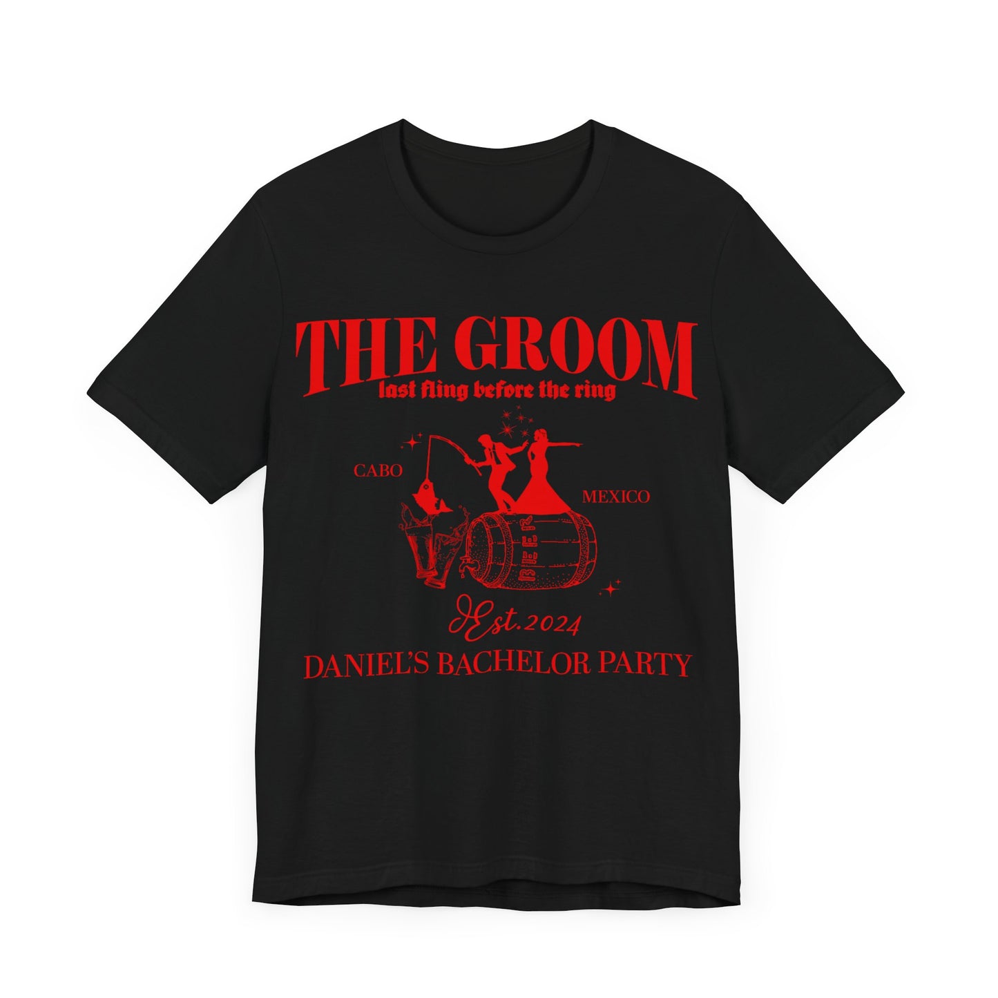 The Groom Bachelor Party Shirts, Groomsmen Shirt, Custom Bachelor Party Gifts, Group Bachelor Shirt, Fishing Bachelor Party Shirt, 12 T1604