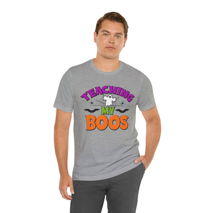 Teaching My Boos Shirt, Spooky Season Tee, Retro Halloween Cowgirl Shirt, Cowgirl Halloween Shirt, Vintage Ghost Shirt, T769