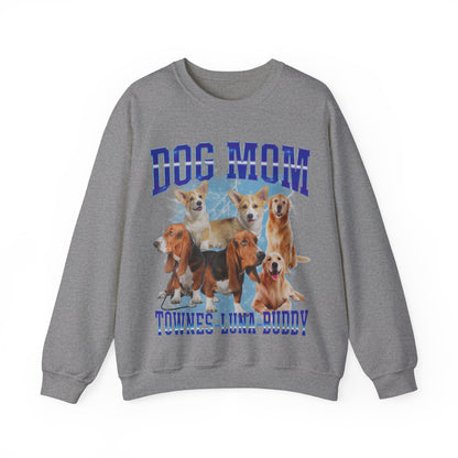 Custom Retro Dog Bootleg Sweatshirt, Dog Mom Sweatshirt, Dog Bootleg Retro 90's Sweatshirt, Custom Pet Photo, Custom Pet Portrait, S1428