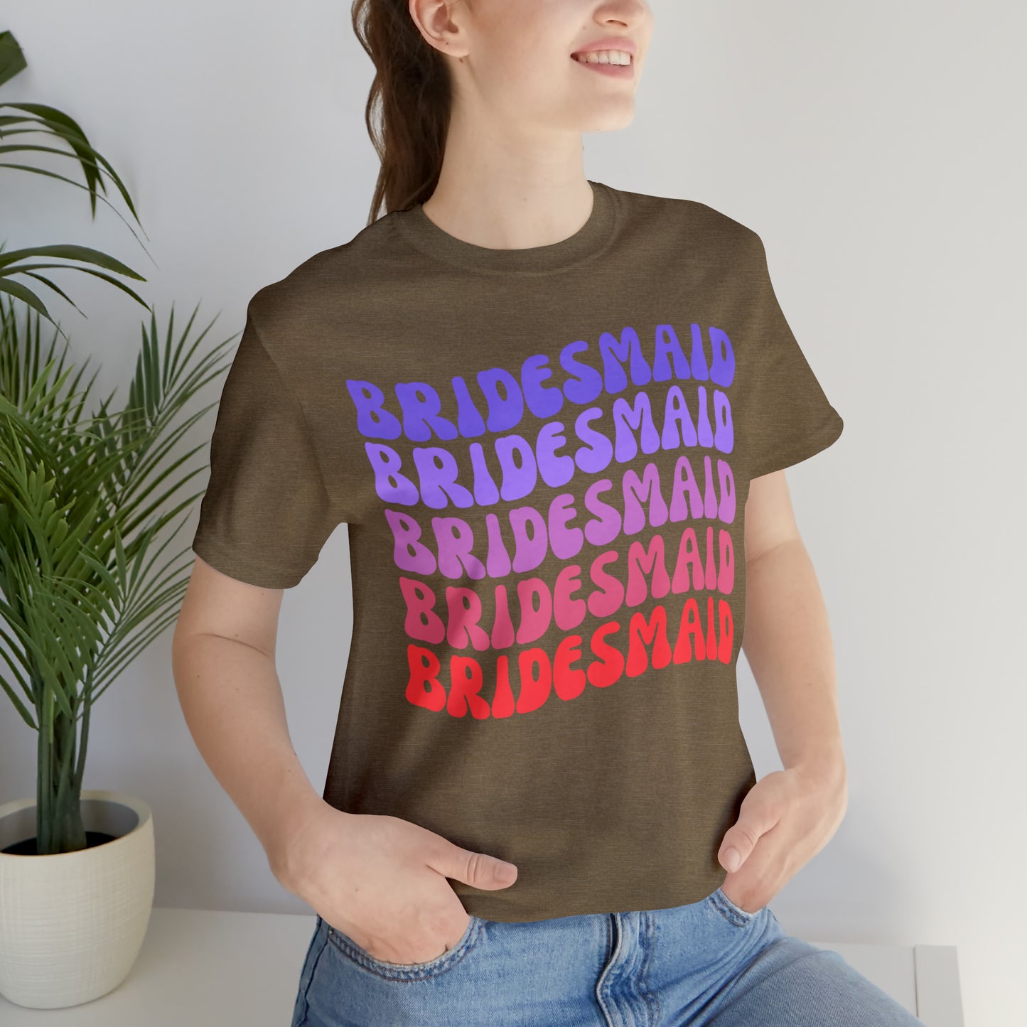 Retro Bridesmaid TShirt, Bridesmaid Shirt for Women, T286