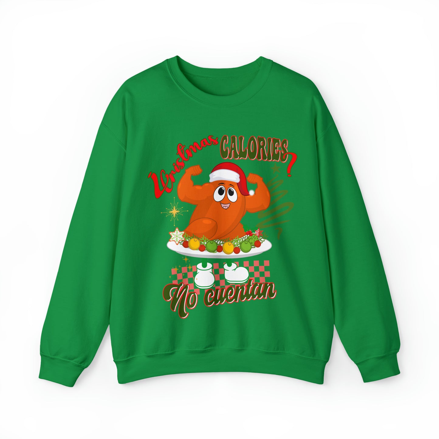 Christmas Calories No Cuentan Sweatshirt, Feliz Navidad Shirt, New Year Sweatshirt, Spanish Christmas Sweatshirt, Holiday Sweaters, S874