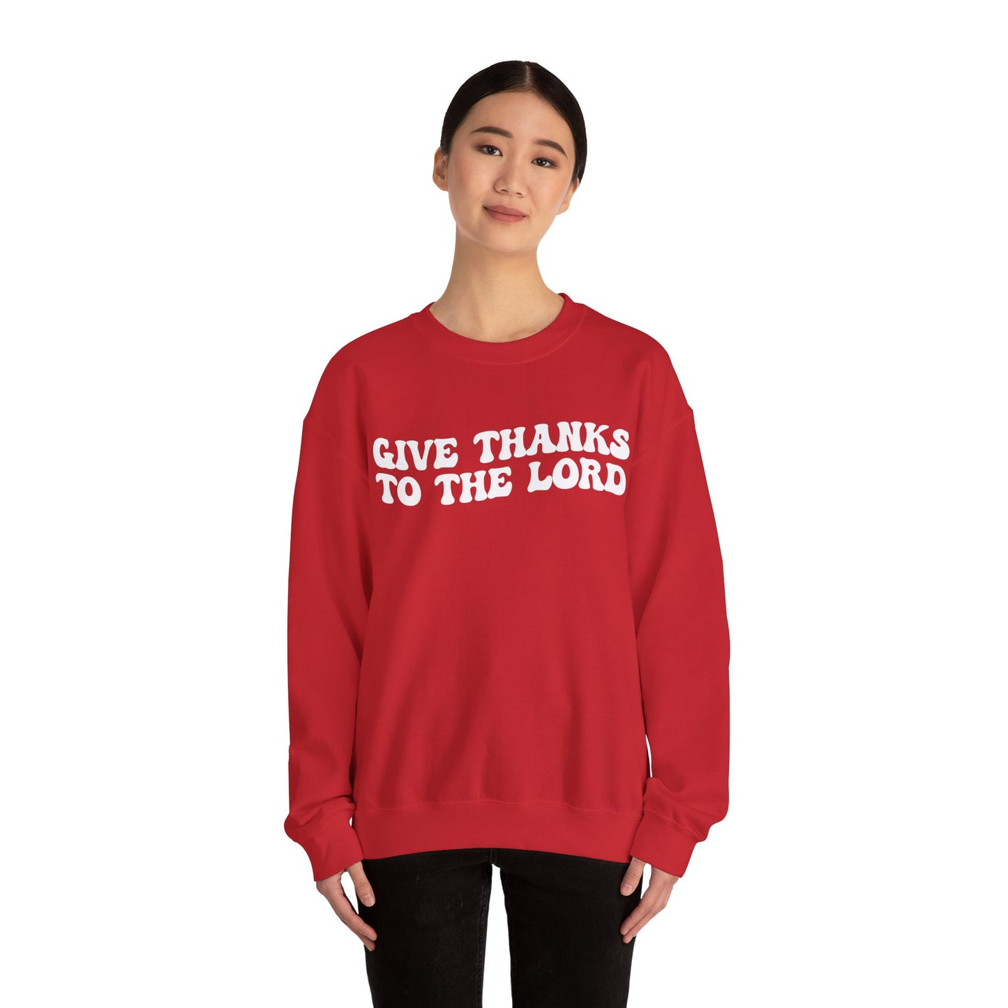 Give Thanks To The Lord Sweatshirt, Jesus Lover Sweatshirt, Godly Woman Sweatshirt, Christian Shirt for Mom, Religious Mom Sweatshirt, S1323