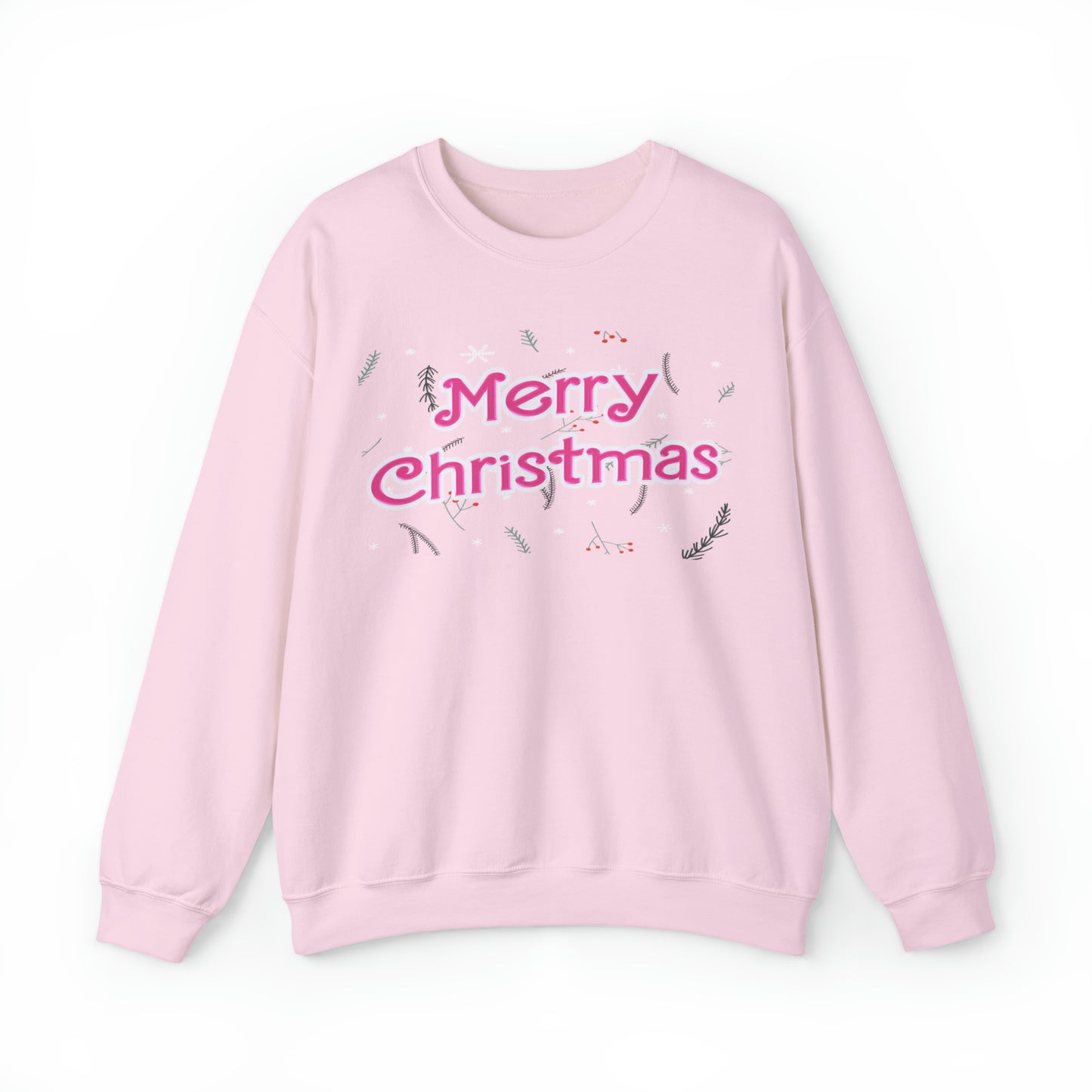 Pink Christmas Sweatshirt, Pink Christmas tree sweatshirt, Pink Doll Christmas, Dreaming of a pink Christmas, Doll sweatshirt, SW912