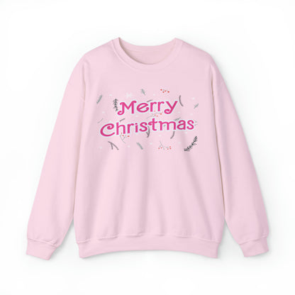 Pink Christmas Sweatshirt, Pink Christmas tree sweatshirt, Pink Doll Christmas, Dreaming of a pink Christmas, Doll sweatshirt, SW912