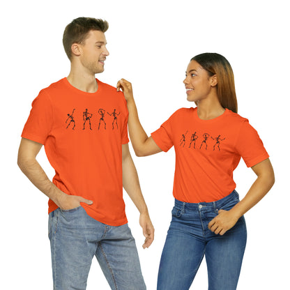 Dancing Skeleton Halloween Shirt, Pumpkin Shirt, Fall tshirt Spooky Season TShirt, Fall Shirts for Women, T534