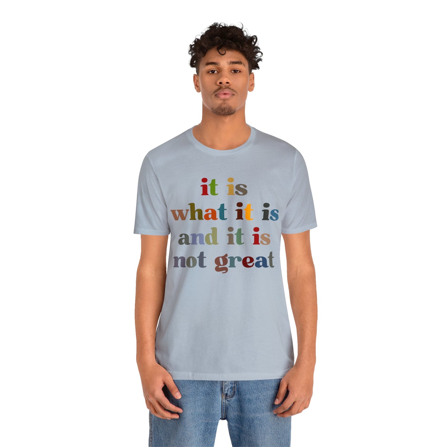 It Is What It Is And It Is Not Great Shirt, Funny Quote Shirt, Funny Meme Shirt, Funny Mood Shirt, Shirt for Women, Gift for Women, T1511