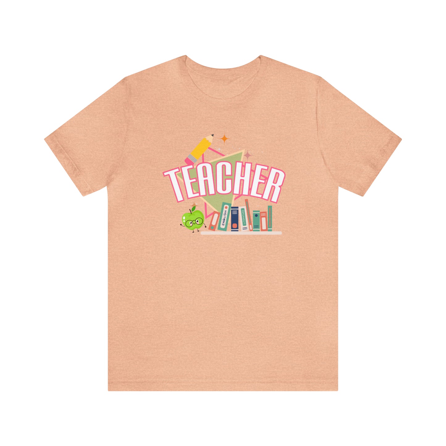 Pink Teacher Shirt, colorful teacher shirt, Teacher shirt, 90s shirt, 90s teacher shirt, colorful school shirt, T541