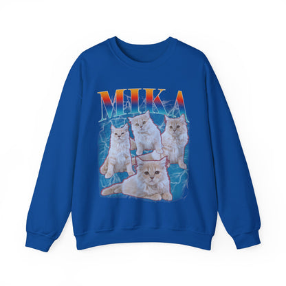 Pet Custom Vintage Sweatshirt, Custom Bootleg Rap Sweatshirt Cat Bootleg Retro 90's Sweatshirt Gift For Her, Customize Pet Sweatshirt, S1333