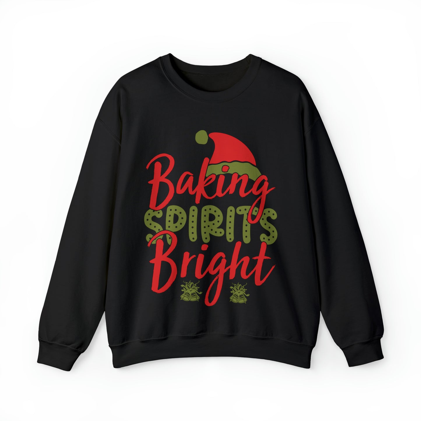 Baking Spirits Bright Sweatshirt, Christmas Cookie Sweatshirt, Funny Baker Sweatshirt, Gift For Cookie Lover, Cute Christmas Cookie, S927