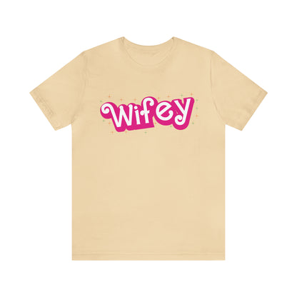 Wifey Shirt for Women, Retro Wifey TShirt for Wife, Engagement Gift For New Wife, Cute Wedding Gift For Bride Gift for Wife, T774