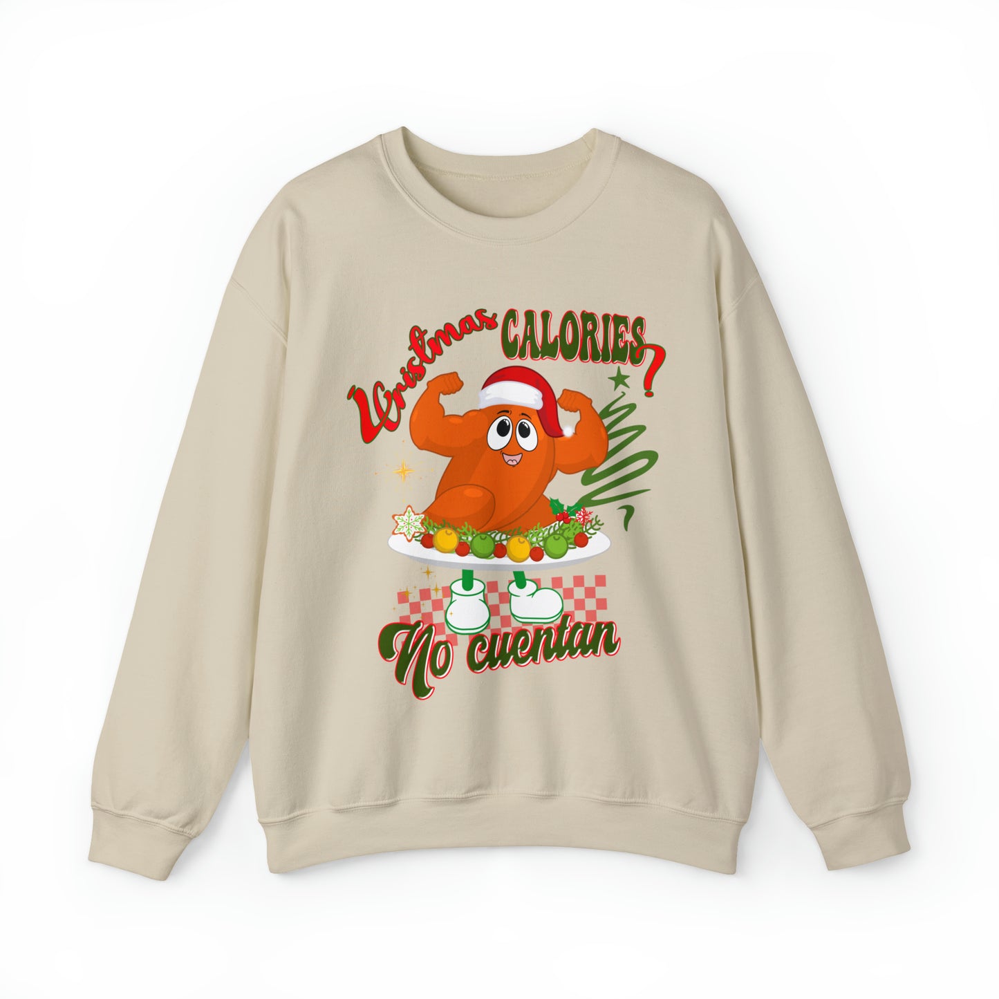 Christmas Calories No Cuentan Sweatshirt, Feliz Navidad Shirt, New Year Sweatshirt, Spanish Christmas Sweatshirt, Holiday Sweaters, SW876