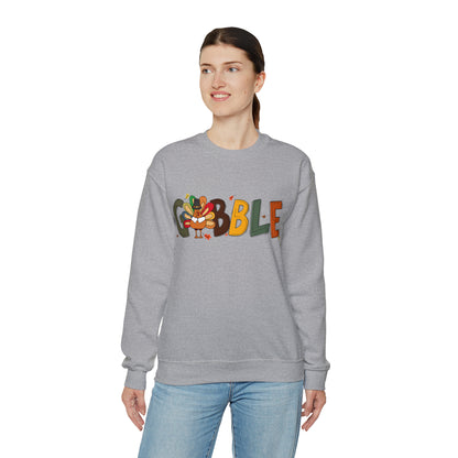 Gobble Sweatshirt, Gobble Turkey Sweatshirt, Thanksgiving Sweatshirt, Thanksgiving Dinner Sweatshirt, Family Thanksgiving Sweatshirt, S862