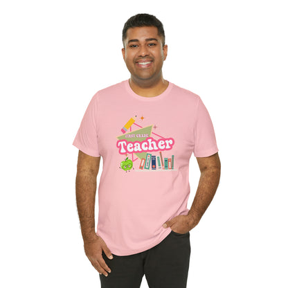 First grade teacher shirt, 1st grade shirt, 90s shirt, 90s teacher shirt, colorful school shirt, colorful teacher shirt, T542