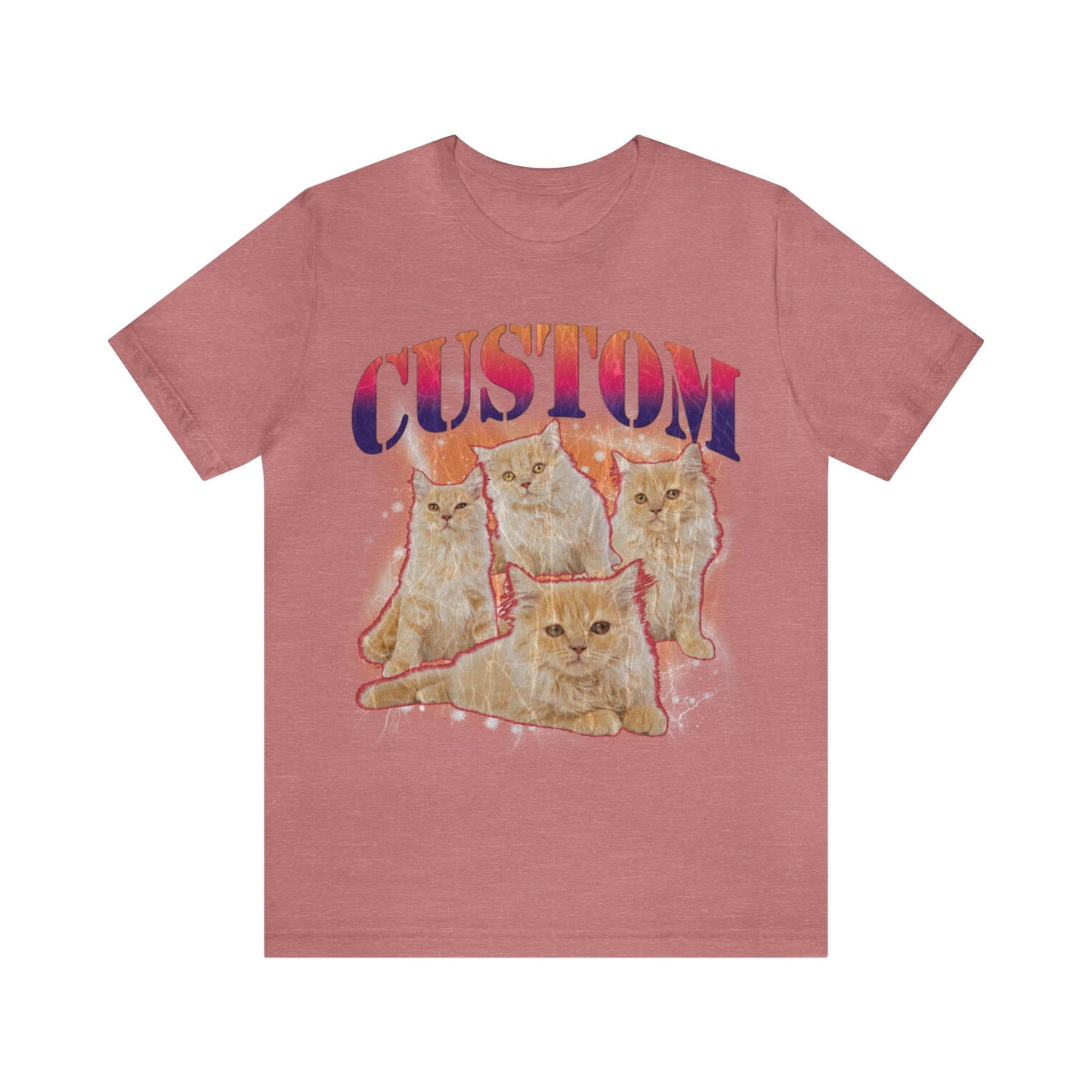 Retro Custom Cat Bootleg Tee, Custom Cat Shirt, Custom Cat Lover Gift, Custom dog portrait, Vintage Funny Cat Shirt, Bootleg Shirt, T1394