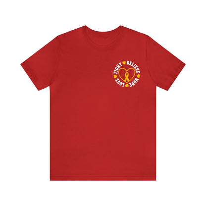 Childhood Cancer Football Shirt, Cancer Survivor Gift, Motivational Shirt, Cancer Fighter Support Shirt, Cancer Warrior, T675