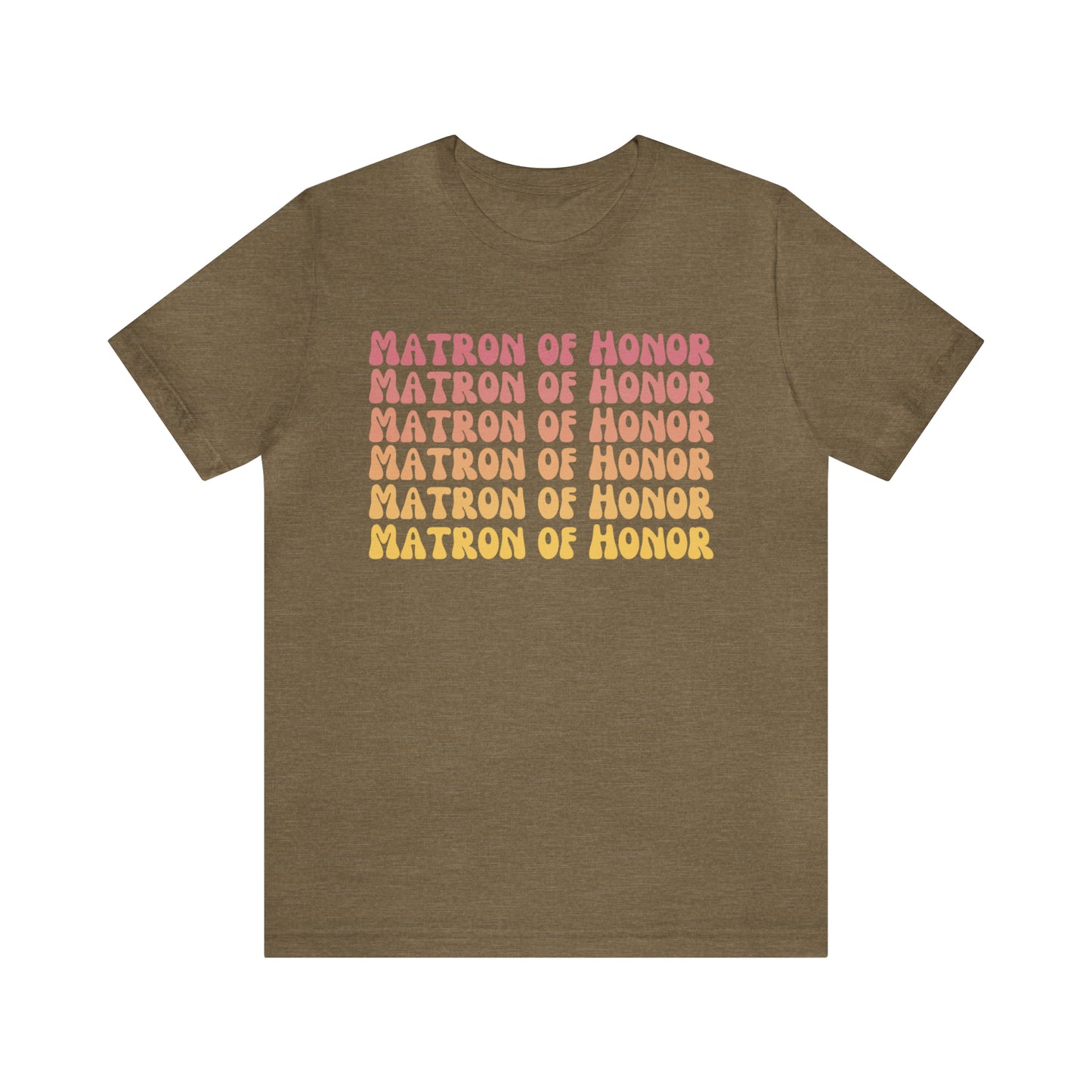 Retro Matron of Honor Shirt, Matron of Honor Shirt for Women, Cute Bachelorette Party Tee for Matron of Honor, T280