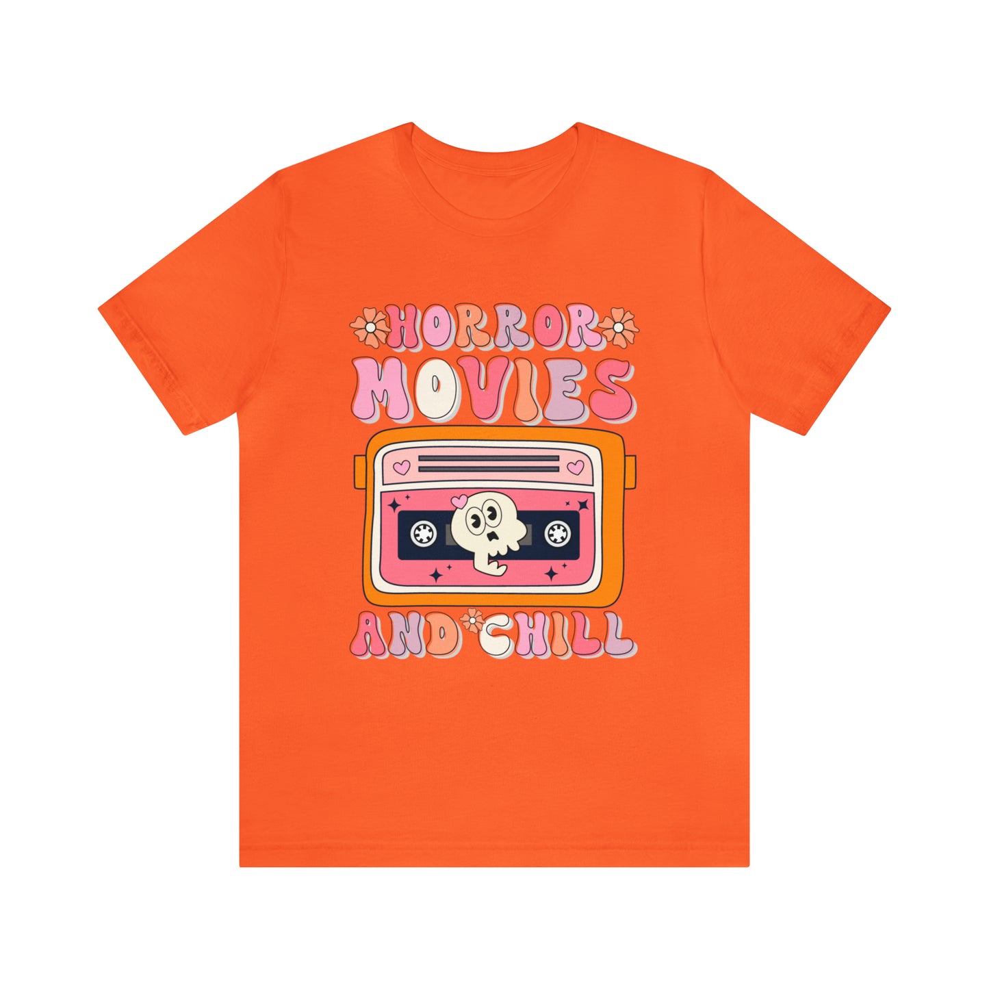 Horror Movies and Chill Shirt, Cute Halloween Gift , Ghost Lover Shirt, Witchcraft Shirt, Spooky Evening Shirt, Halloween Shirt, T715