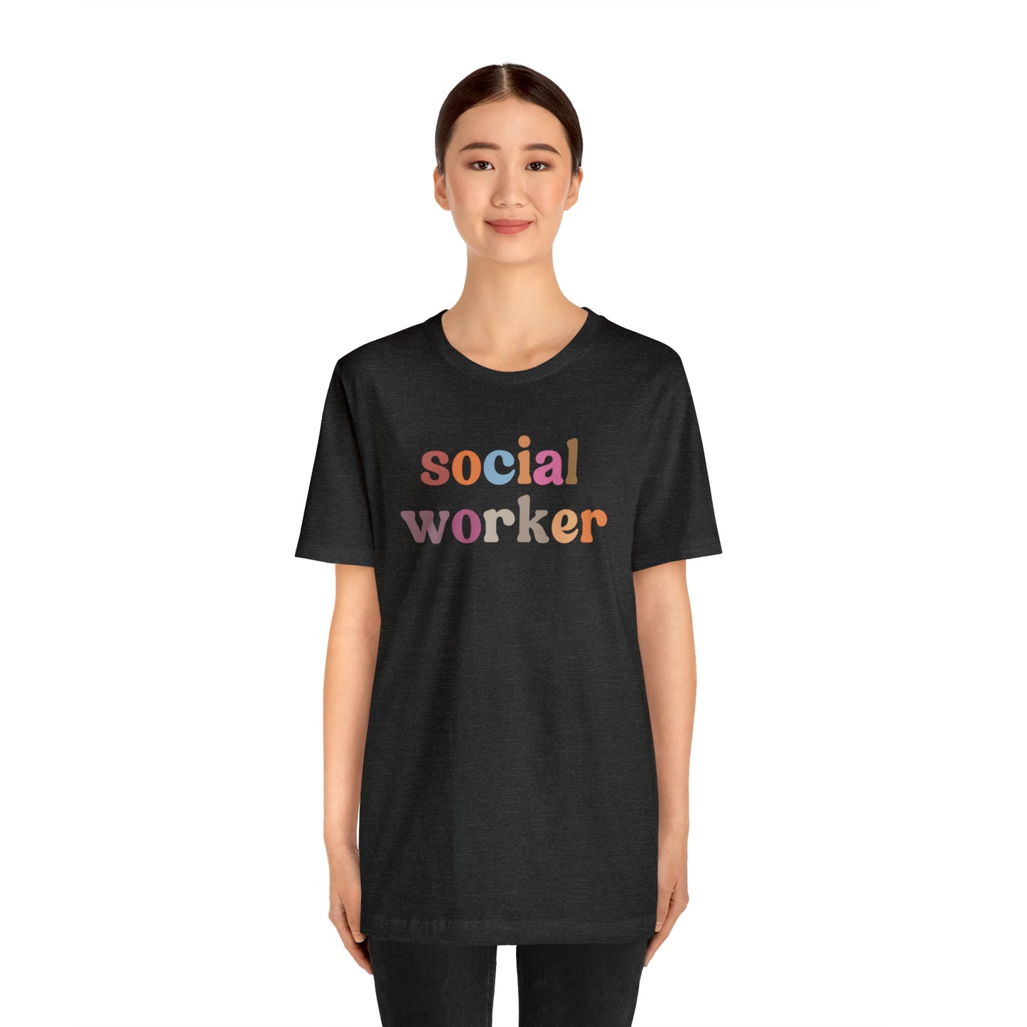 Retro Social Worker Shirt, Social Worker T-shirt for Women, School Social Worker Shirt, Social Worker Gift, T459