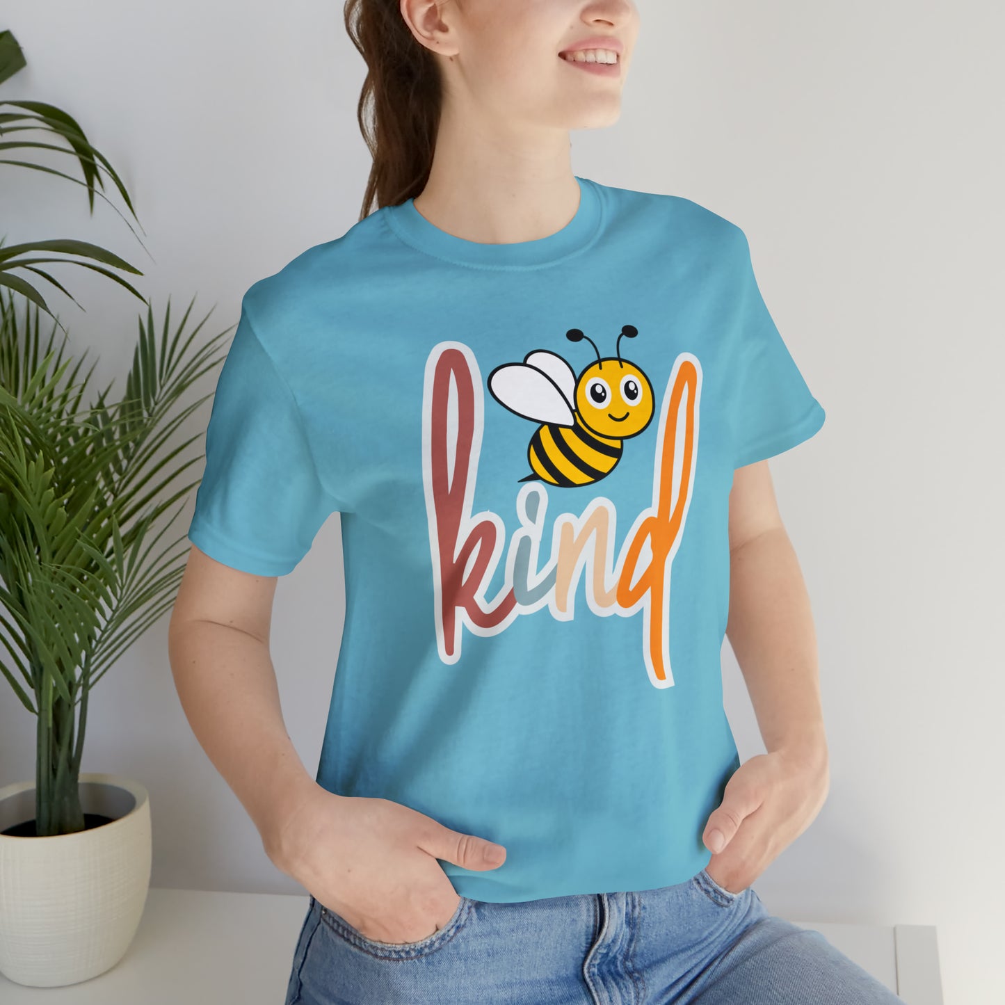 Cute Bee Kind T-Shirt for Boho Birthday Gift, Retro Bee Kind Shirt, Bee Kind TShirt for Her, T366