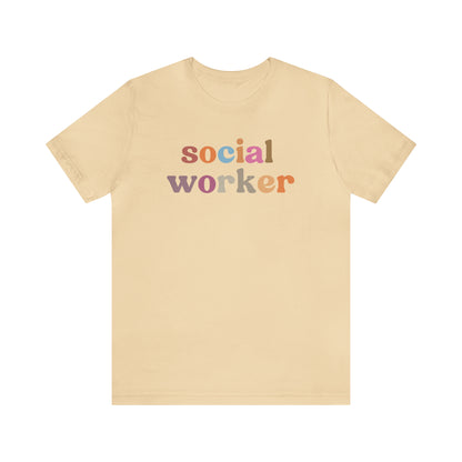 Retro Social Worker Shirt, Social Worker T-shirt for Women, School Social Worker Shirt, Social Worker Gift, T459