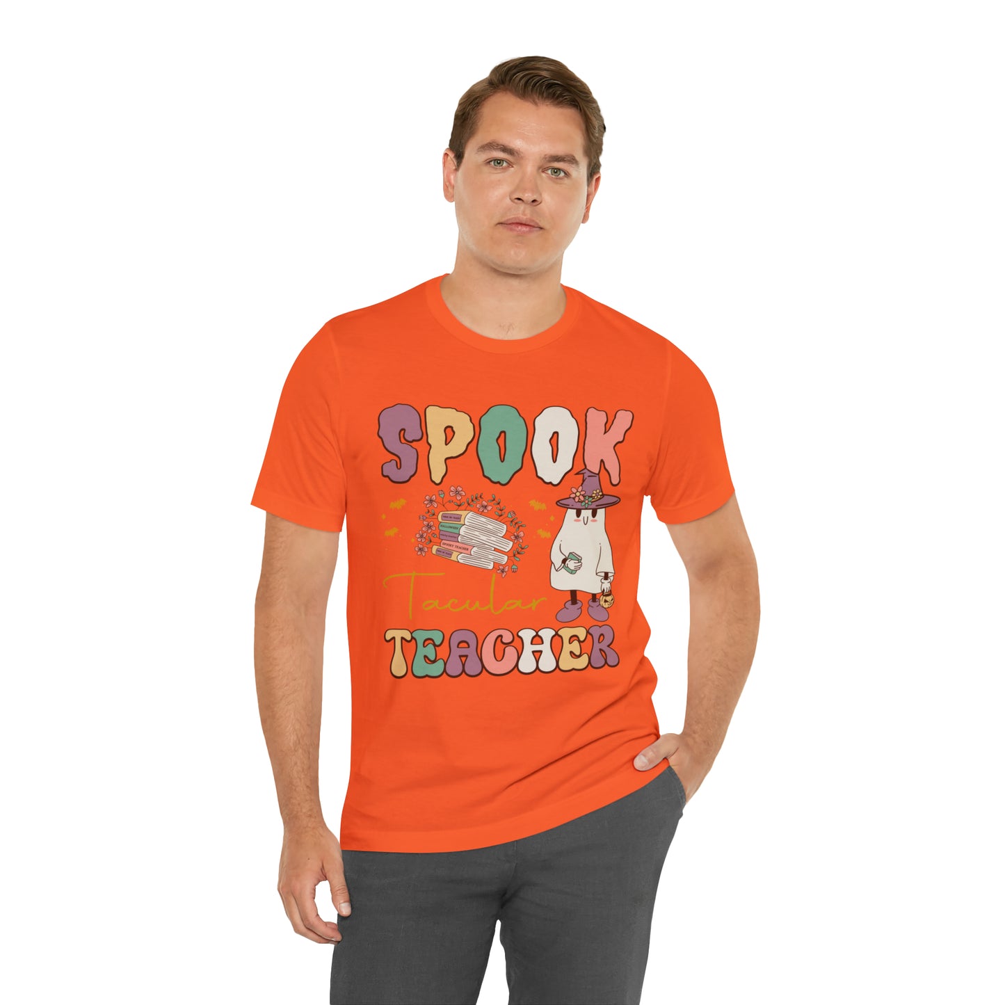 Spook Tacular Teacher Shirt, Spooky Season Tee, Retro Halloween Cowgirl Shirt, Cowgirl Halloween Shirt, Vintage Ghost Shirt, T767