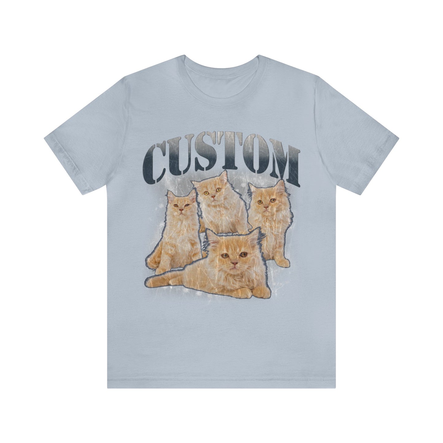 Retro Custom Cat Bootleg Tee, Custom Cat Shirt, Custom Cat Lover Gift, Custom dog portrait, Vintage Funny Cat Shirt, Bootleg Shirt, T1396