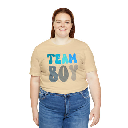 Cute Baby Announcement Shirt for Gender Reveal, Team Boy Shirt for Gender Reveal, Gender Announcement Gift for Her, T398