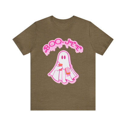 Boo Jee Shirt, Pink Ghost Boo Jee Shirt, Spooky Ghost Shirt, Spooky Season Ghost Shirt, Spooky Vibes Shirt, Halloween Ghost Shirt, T835