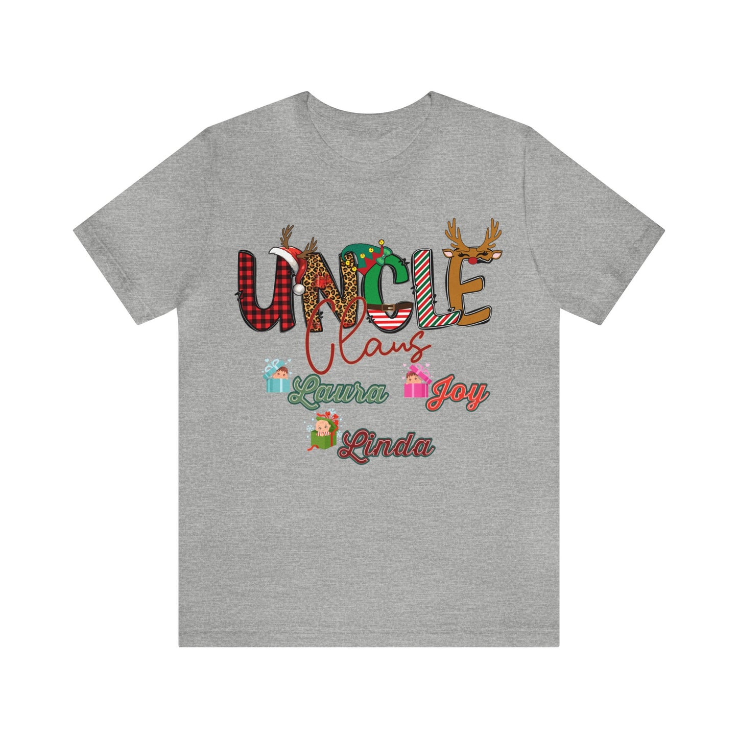 Custom Uncle Claus Shirt, Christmas Uncle tshirt, Christmas Uncle Sweater, Custom Uncle With Names Shirt, Gifts For Uncle, T937