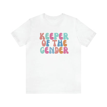 Cute Baby Announcement Shirt for Gender Reveal, Keeper of the Gender Shirt, Gender Reveal Party Tee, T331