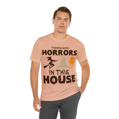 There’s Some Horrors In This House Shirt, Spooky Women Shirt, Halloween Comfort Colors Shirts, T562