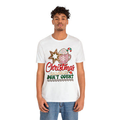 Christmas Calories Don't Count Shirt, Funny Christmas Shirt, Christmas Gift, Xmas calories shirt, Christmas calories, T872