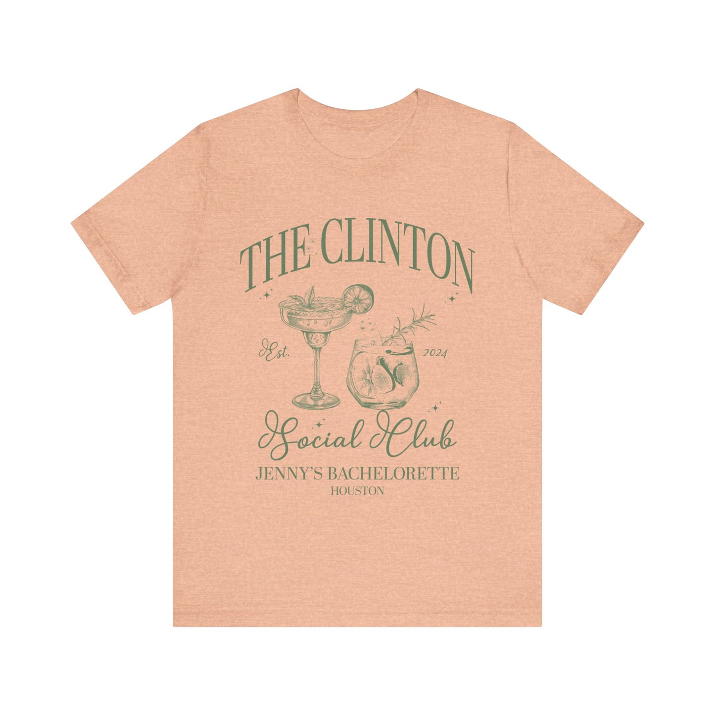 Cocktail Social Club, Bridal Party Shirt, Bride and Groom Gift, Luxury Bachelorette Merch, Charleston Bachelorette Shirt, Custom Name, T1557